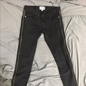 BNWT CURRENT ELLIOTT SIDE ZIP SLIM SKINNY JEANS